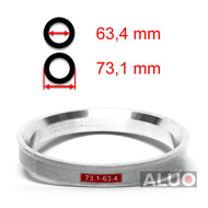 Aluminijski prstenovi za centriranje 73,1 - 63,4 mm ( 73.1 - 63.4 )