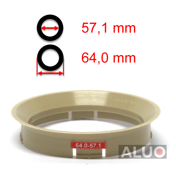 Prstenovi za centriranje 64,0 - 57,1 mm ( 64.0 - 57.1 ) - besplatna dostava