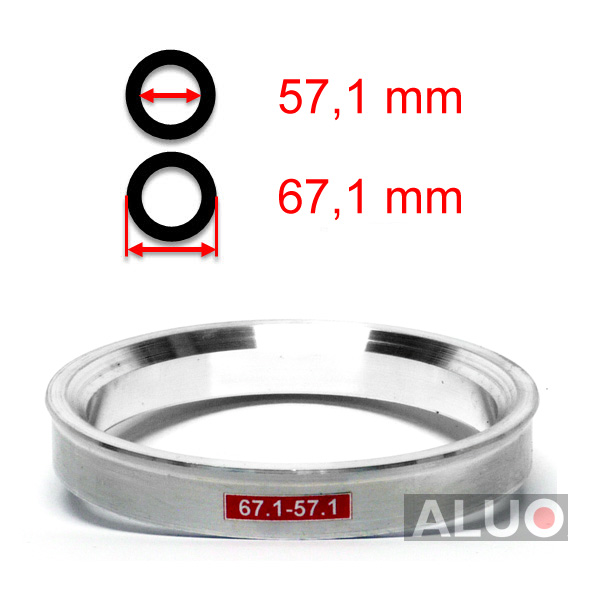 Aluminijski prstenovi za centriranje 67,1 - 57,1 mm ( 67.1 - 57.1 )