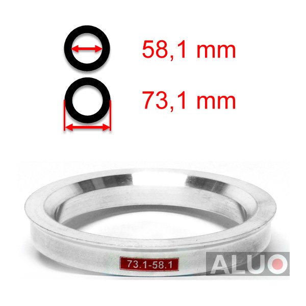 Aluminijski prstenovi za centriranje 73,1 - 58,1 mm ( 73.1 - 58.1 )