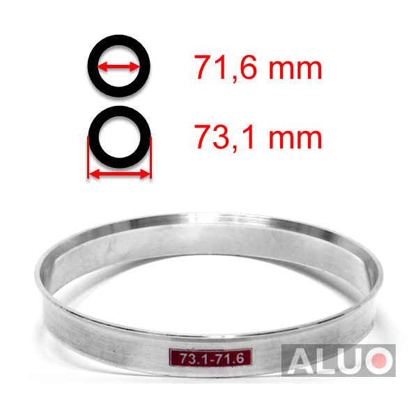 Aluminijski prstenovi za centriranje 73,1 - 71,6 mm ( 73.1 - 71.6 )