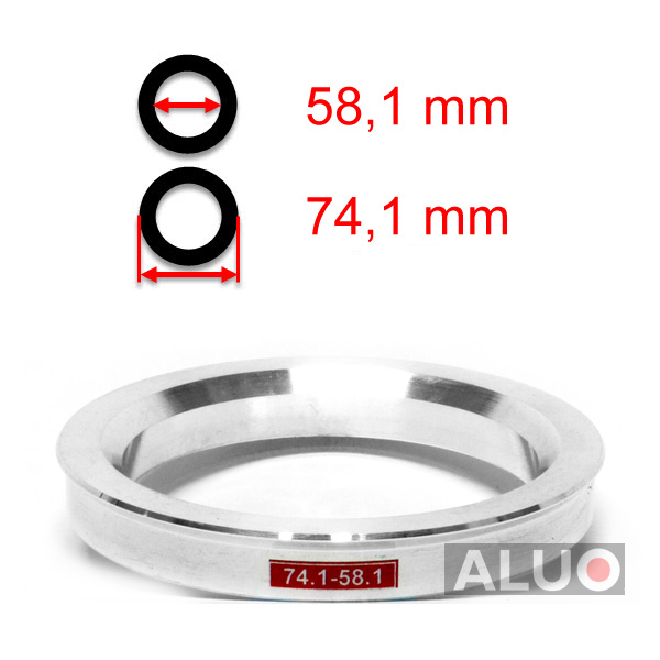 Aluminijski prstenovi za centriranje 74,1 - 58,1 mm ( 74.1 - 58.1 )