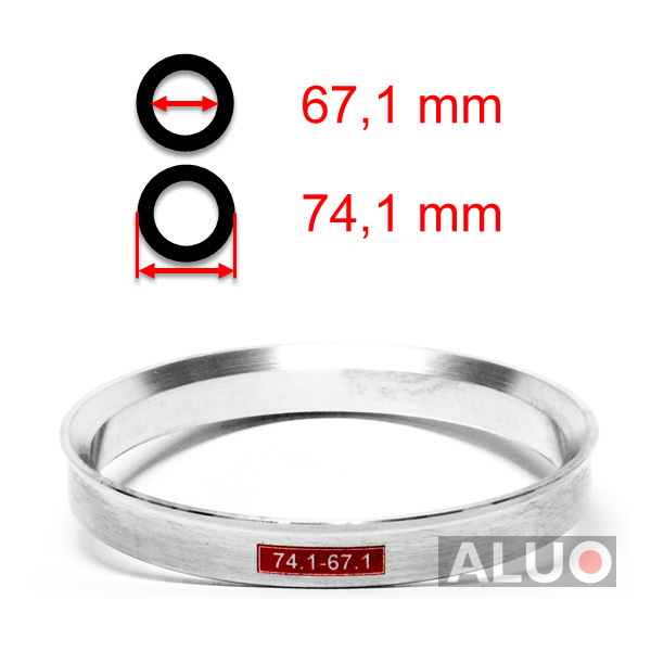 Aluminijski prstenovi za centriranje 74,1 - 67,1 mm ( 74.1 - 67.1 )