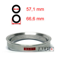 Aluminijski Prstenovi za centriranje 66,6 - 57,1 mm ( 66.6 - 57.1 ) - besplatna dostava